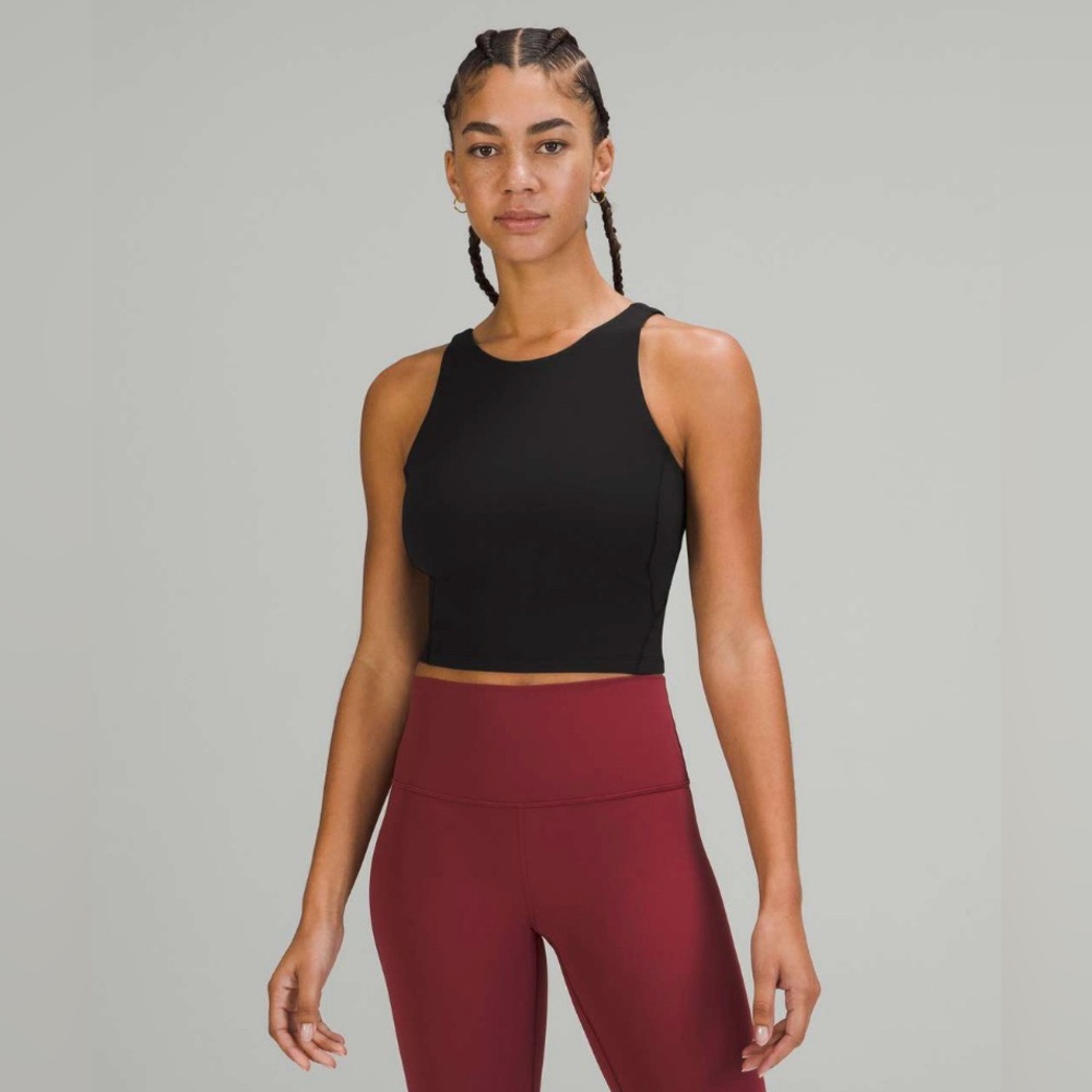 Black High Neck Align Tank